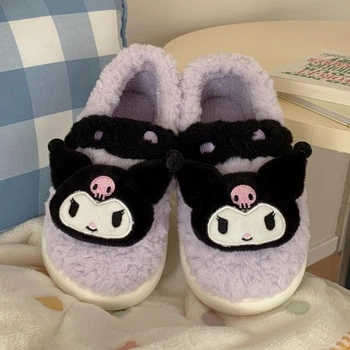 Кімнатні капці з закритою п'ятою Куромі Kuromi Sanrio Hello Kitty 36-37 р.