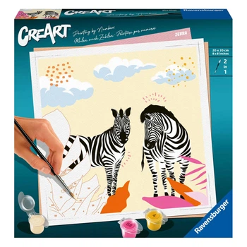 Kolorowanka po numerach Ravensburger CreArt Zebra 23666 (4005556236664)
