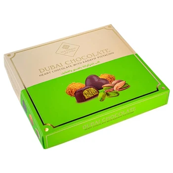 Дубайские конфеты Lux Choco «Сердце с фисташковым кремом», 205 г