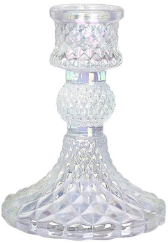 Набір 12 свічників "Crystal Glass" 10см, перламутр