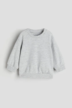 Світшот H&M 579010 86см сірий меланж