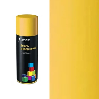 Емаль Slider color універсальна 400 мл 1023 жовта