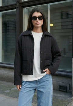 Женская куртка стаф черная спортивная Staff stax black XS (380323)