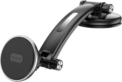 Автотримач для телефона Borofone BH65 Graceful dual-axis center console magnetic Car holder Black (6974443382808)