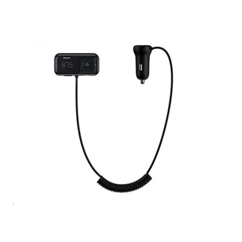 АЗУ с FM-модулятором Baseus T Shaped S-16 Car Bluetooth MP3 Player Black