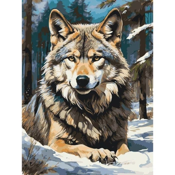 Картина для рисования по номерам Art Craft Волк в лесу 40x50см (11575-AC)