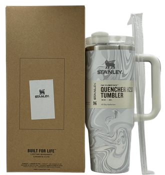 Термос термокружка Stanley Quencher H2.0 Tumbler Gray Marble 0,88 л из нержавеющей стали KT7002011