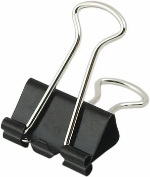 Біндер Buromax 19 мм 12 шт в коробці чорний (BM.5305)