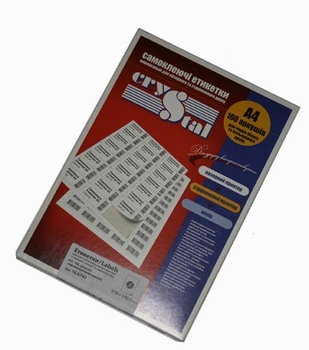 Мітка Crystal Premium 2 шт. 210х148, 5мм А4 100арк. (16.7078)