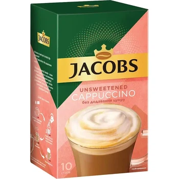 Кава розчинна у стіках 3в1 Jacobs 3в1 Cappuccino без цукру 14г х 10 шт (106389)