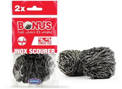 Шкребок кухонний металевий Bonus inox 2 шт/уп (6645022)