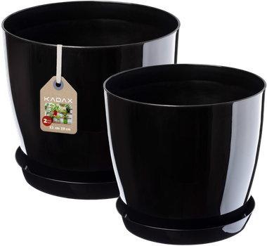 Doniczka z podstawką Kadax K8167 2 szt