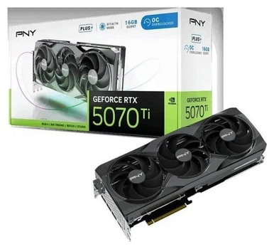 Видеокарта PNY GeForce RTX 5070 Ti Triple Fan Plus OC 16GB GDDR7