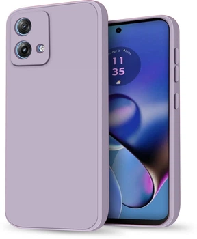 Силиконовый чехол HardCorner Motorola Moto G84 (с микрофиброй) Lilac (38319-3B)