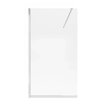 Стіна Walk-In Standard CRM2011.C8, 110x200 см, скло 8 мм Clear, CalcLess, нерухома Qtap