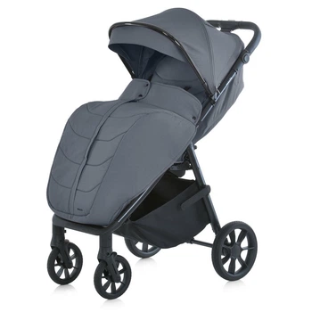 Коляска дитяча EL CAMINO MALTA (ME 1182 Iron Gray) москітна сітка, дощовик, підстак., чохол