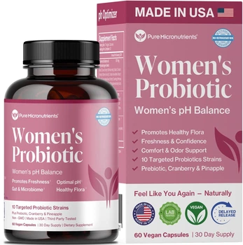 Добавка преміум-класу для жіночого здоров'я Pure Micronutrients Women Probiotics 60 капсул