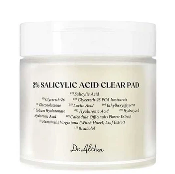 Тонер пэды для лица Dr. Althea 2% Salicylic Acid Clear Pad, 60шт