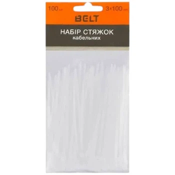 Набор кабельных стяжек Belt 3х100 мм - 552748