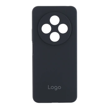 Чехол-накладка Liquid Silicone (AA) с защитой на камеру для Xiaomi Redmi 14C/Poco C75 Dark Grey Redmi 14C