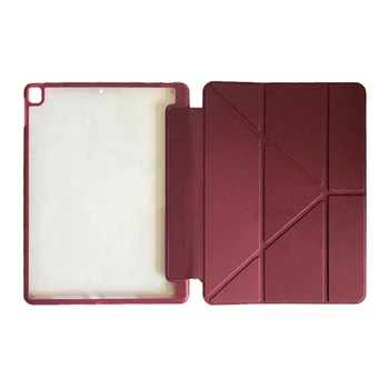 Чехол (книжка) Apple iPad Air 4 2020, Smart Case Clear With Stylus, Dark Red, Красный - 480254