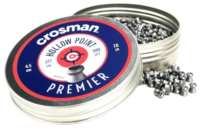 Пули Crosman Premier Hollow Point (4.5мм, 0.51г, 500шт)