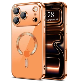 Чехол Fiji Chrome для Apple iPhone 17 Pro Max с MagSafe и защитой камер Orange
