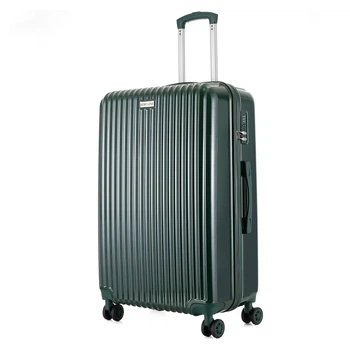 Чемодан Semi Line 28" (L) Dark Green T5948-3, 114 л, поликарбонат/ABS, 4 спаренных колеса, алюминиевая ручка, утопленный кодовый замок