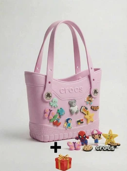 Сумка Crocs Medium Tote шоппер пудрового цвета