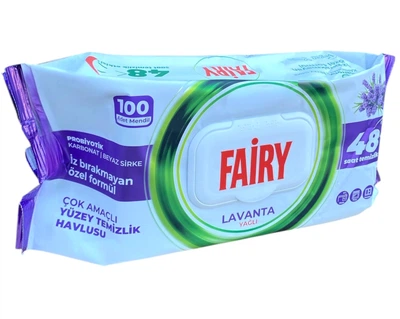 Вологі серветки для прибирання Fairy Lavanda , 100 шт