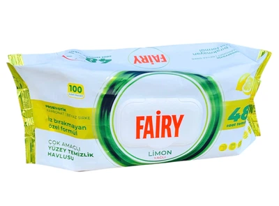 Вологі серветки для прибирання Fairy Limon , 100 шт