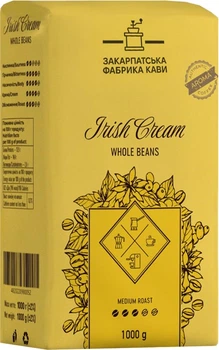 Кава в зернах Закарпатська Фабрика Кави Ірландський Крем 1 кг (4820220980052)