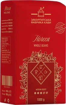 Кофе в зернах Закарпатська Фабрика Кави Хорека 1 кг (4820220980267)