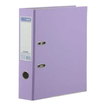 Папка-реєстратор Buromax Etalon PASTEL бузковий A4 70 мм одностороння PP (BM.3017-26c)