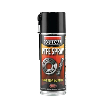 Проникающе-смазывающий тефлоновый аэрозоль PTFE Spray 400мл бело-желтый [00009000000010PTFE] Soudal