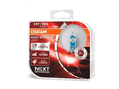 Комплект галогенових автоламп H7 OSRAM Night Breaker LASER+150% 64210NL-HCB