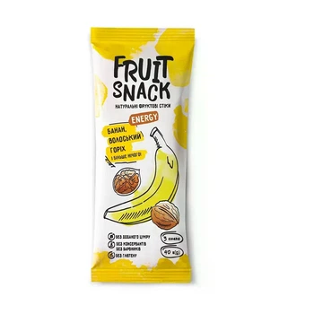Пастила FRUIT SNACK банан + волоський горіх 40г