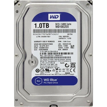 Жесткий диск 3.5" WD Blue 1TB SATA 64MB (WD10EZEX) [81210]