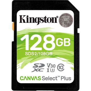 Карта памяти Kingston SDXC Canvas Select Plus 128GB Class 10 UHS-I U3 V30 (SDS2/128GB) [100871]