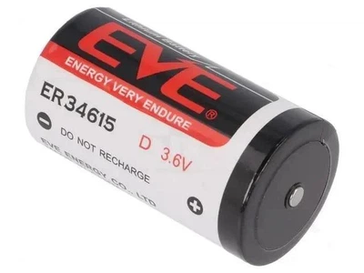 Батарейка літієва EVE 3,6V D/ER34615STD 19000mAh (Li-SoCL2)