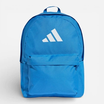Рюкзак спортивний тканинний 28 л вміщує формат А4 Adidas Classic 3 Bar Logo Backpack KE5642 Синій (4068805061028)