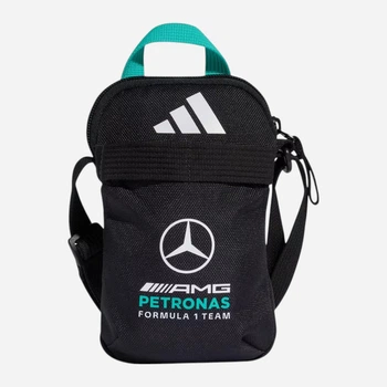 Спортивна сумка планшет через плече велика Adidas Mercedes - Amg Petronas Formula 1 Team Dna Organiser KF1777 Чорна (4068819171386)