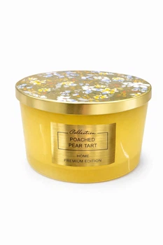 Ароматическая свеча Aromatheraphy Home Pepco Premium Edition Poached Pear Tart тарт с грушей с крышкой