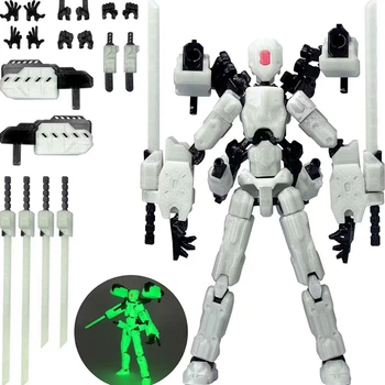 Іграшка Робот White Glow Mecha Warrior Dumm збірна екшн-фігурка конструктор для дітей (арт 15323)