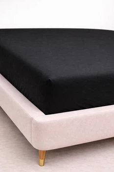 Простынь на резинке Ecotton Фланель 160х200 Зимняя коллекция Super Soft SB-184 Black (2100024433001)