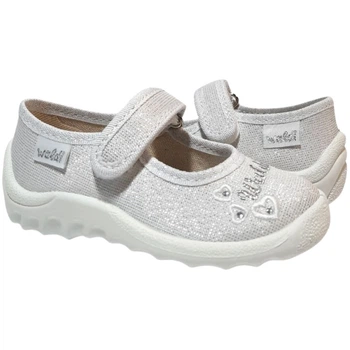 Тапочки на липучках для девочек Waldi 270-603/26 Белый 26