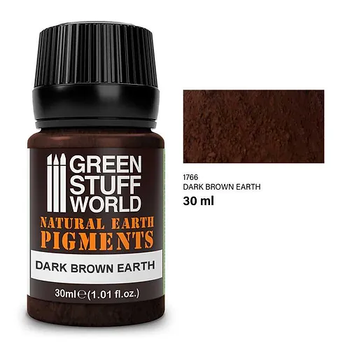 DARK BROWN EARTH pigments 30ml Фарба акрилова Темно коричнева