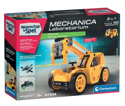 Конструктор Clementoni Science Games Конструктор для лабораторії механіки 120 елементів 56604 (8005125566044)