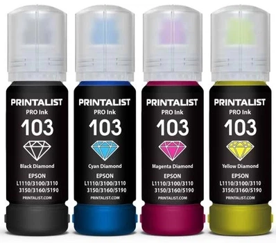 Комплект чорнил 103 для Epson L1110 Printalist (teh0023449)