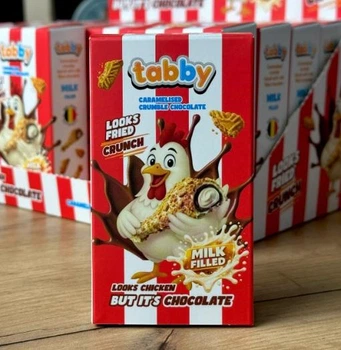 Шоколад Курячі ніжки Tabby LOOKS FRIED CRUNCH 50 g
